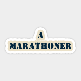 A marathoner Sticker